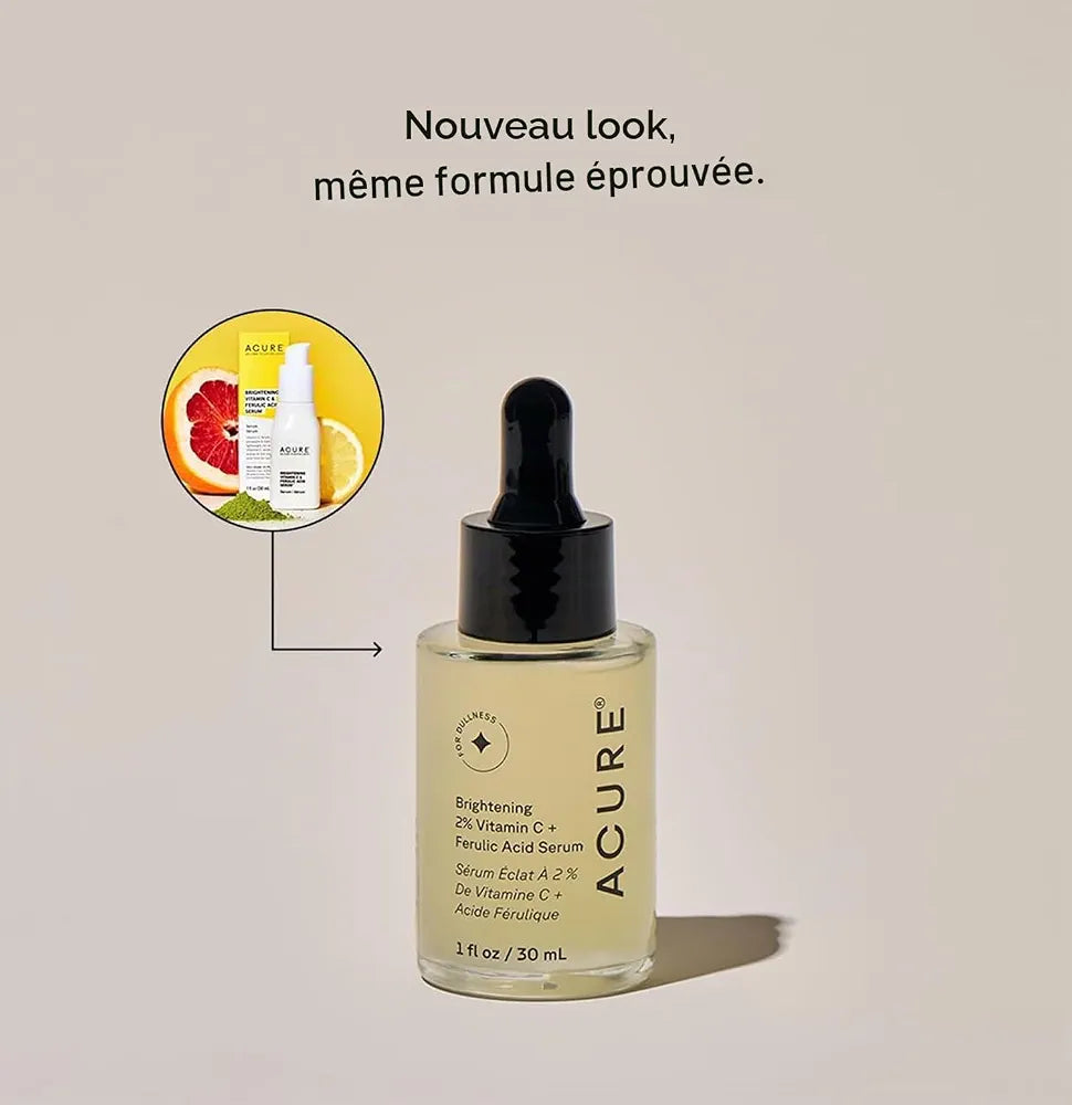 ACURE - Eclaircissant Vitamin C & Ferulic Acid Serum - 30ml