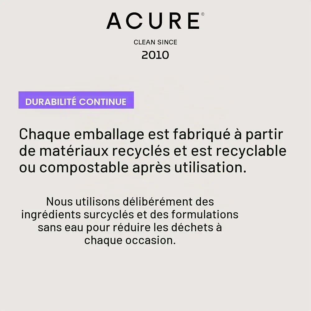 ACURE - Eclaircissant Vitamin C & Ferulic Acid Serum - 30ml