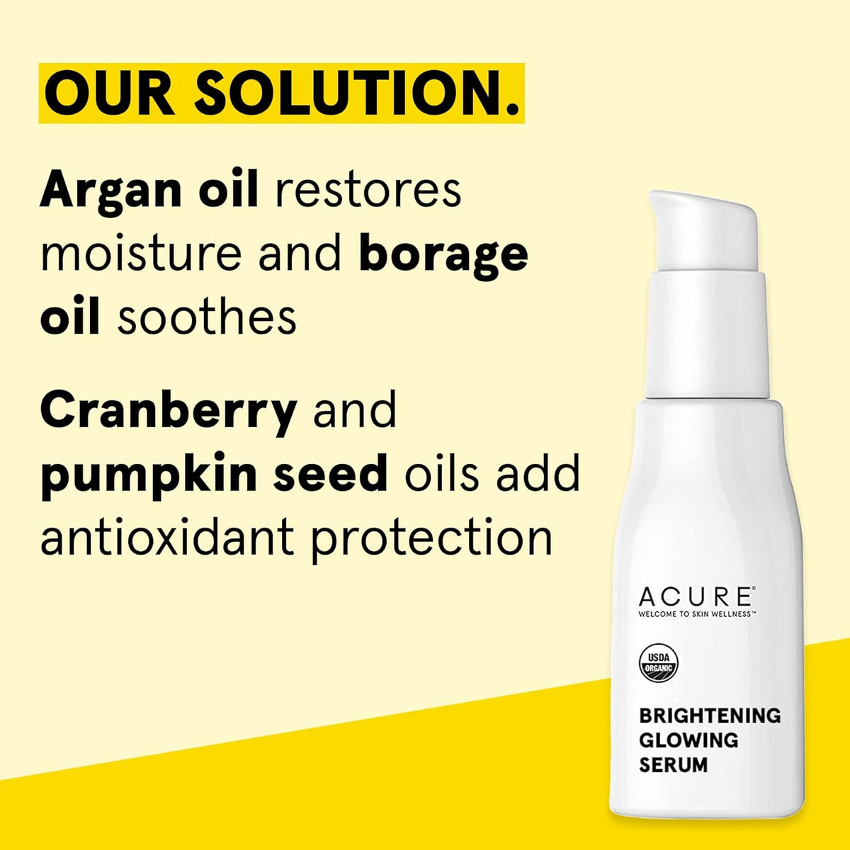 ACURE - Sérum éclaircissant et éclatant pour le visage - 30ml