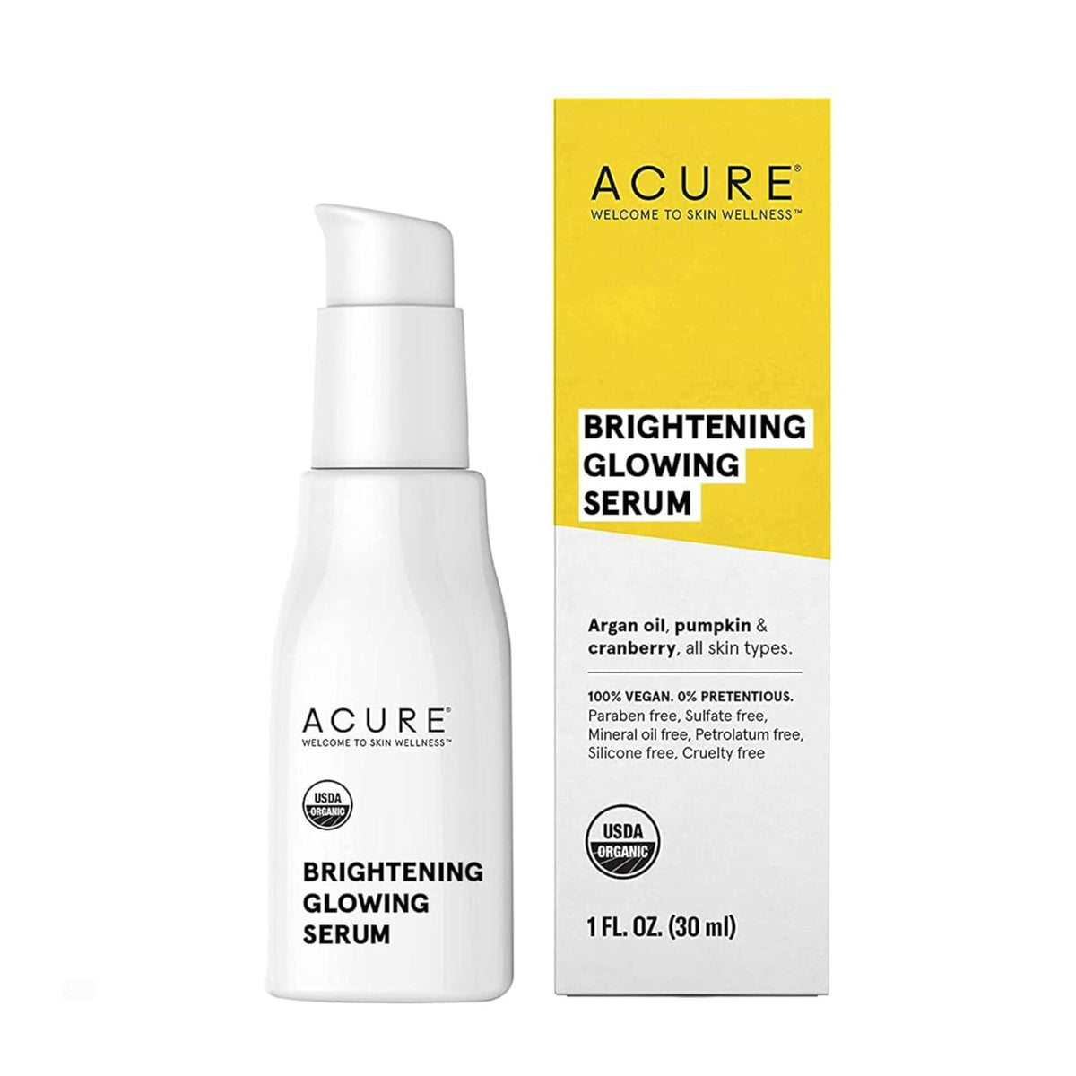 ACURE - Sérum éclaircissant et éclatant pour le visage - 30ml