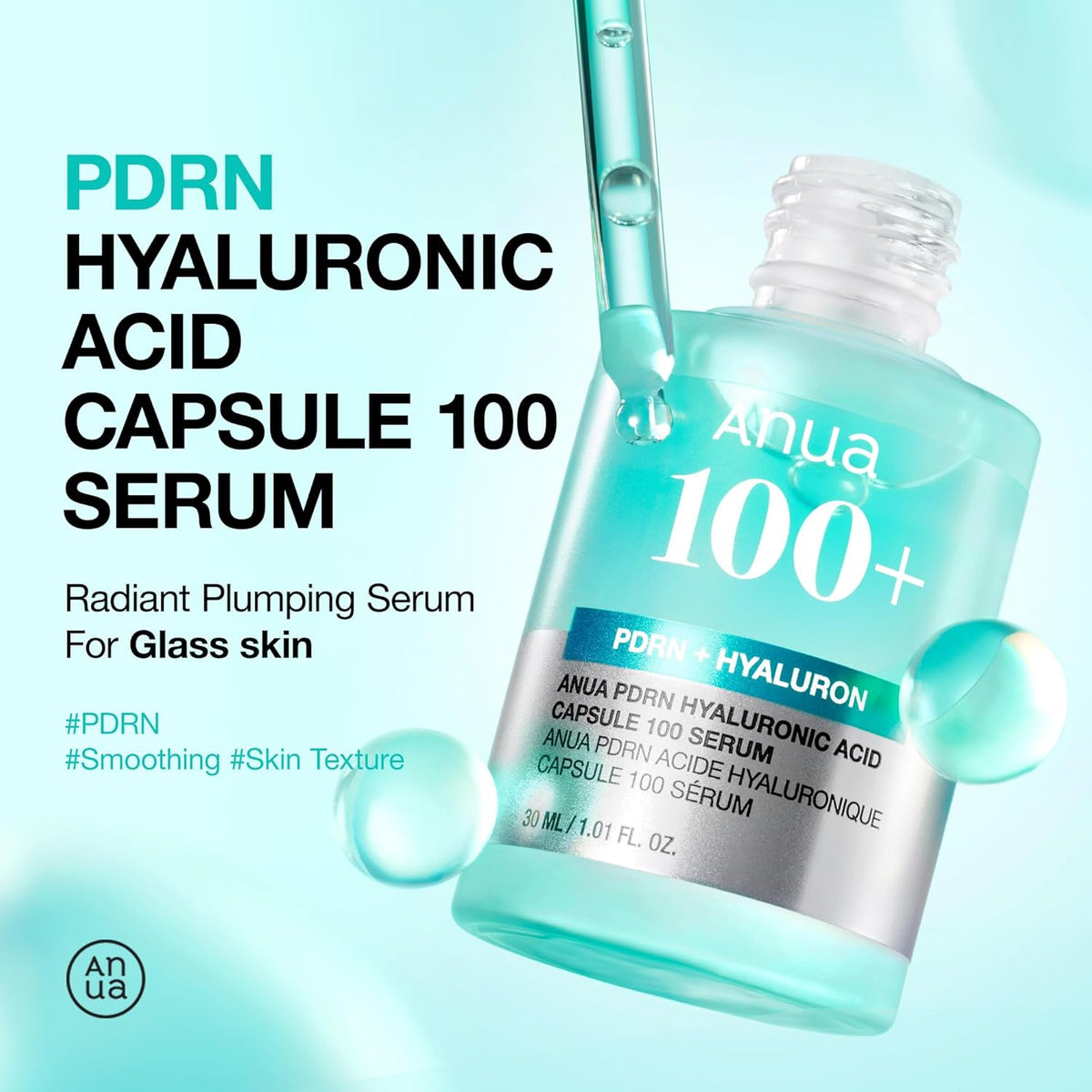 ANUA - 100+ PDRN + Hyaluronic Acid Capsule 100 Serum - 30ml