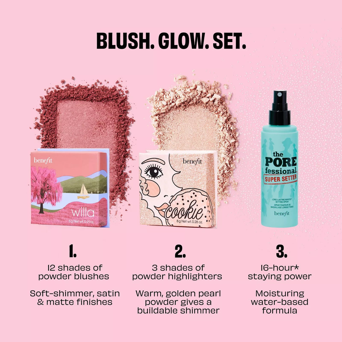 BENEFIT - Dandelion Travel Duo Blush Set ( 2x full size )