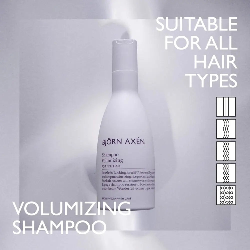 BJORN AXEN DUO Volumizing Shampoo + Conditioner Cheveux Fins 2x250ml