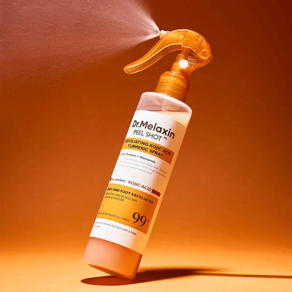 Dr.Melaxin Peel Shot Exfoliating Kojic Acid Turmeric Spray - 200ml | د.  ميلاكسين بخاخ تقشير بحمض الكوجيك والكركم - 200 مل