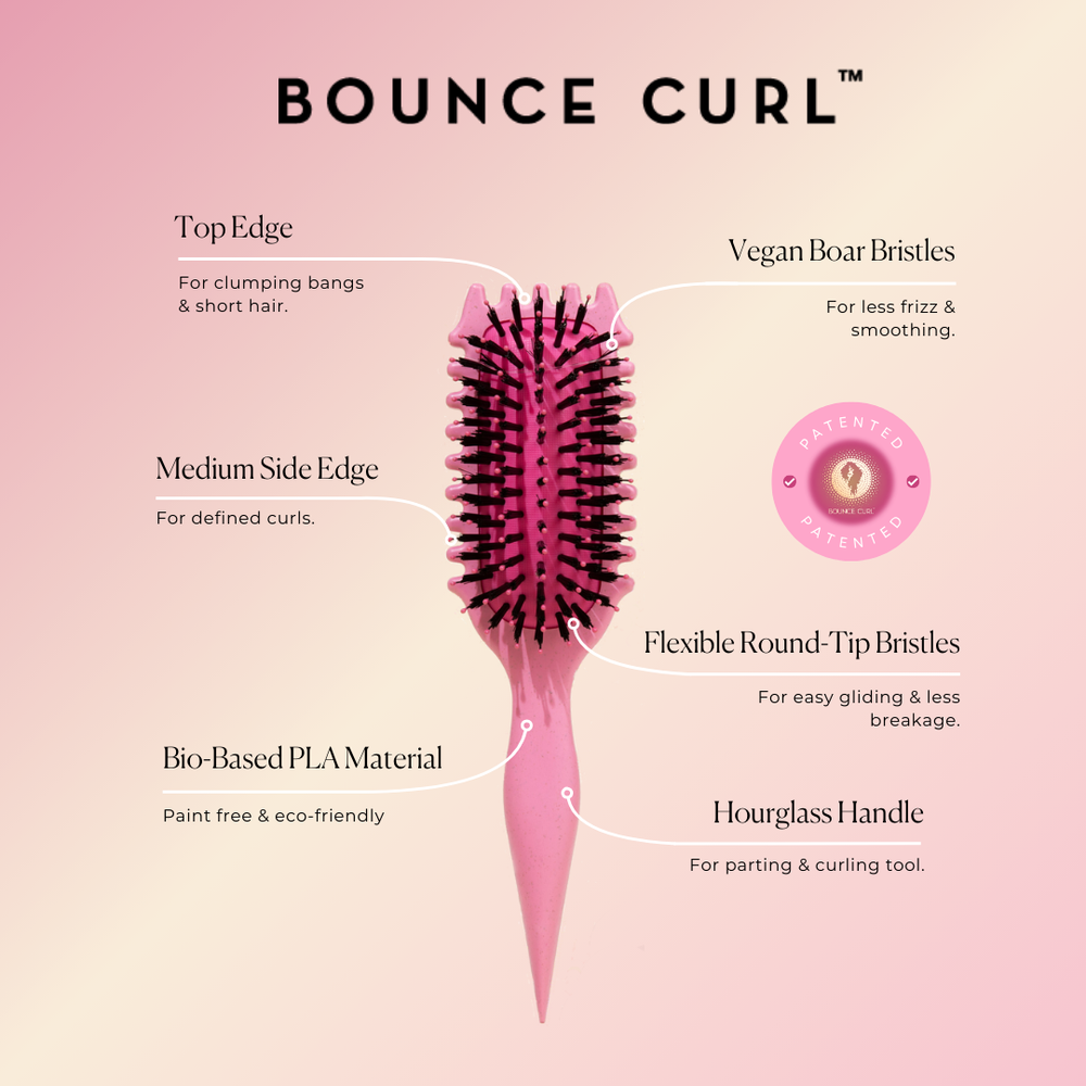 BOUNCE CURL - Define Edge Lift Brush - réf Rose