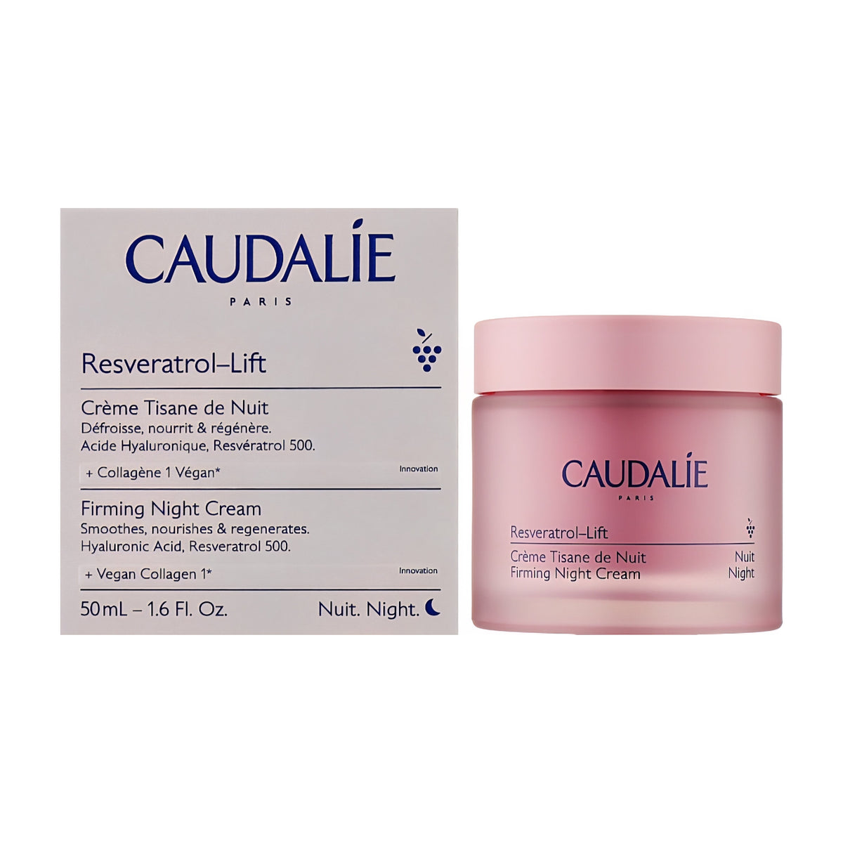CAUDALIE - Resveratrol-Lift
Crème Tisane de Nuit au Resvératrol, Alternative au Rétinol - 50ml