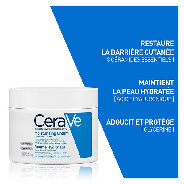 CeraVe - Baume Hydratant Peaux Sèches et très Sèches - 340g