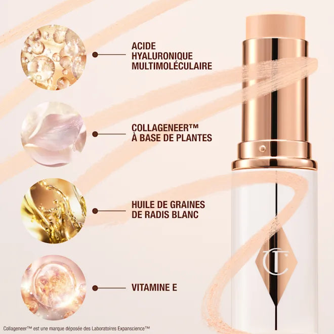 CHARLOTTE TILBURY - Unreal Skin Sheer Glow Tint - Stick Fond de teint Hydratant - 4 Fair