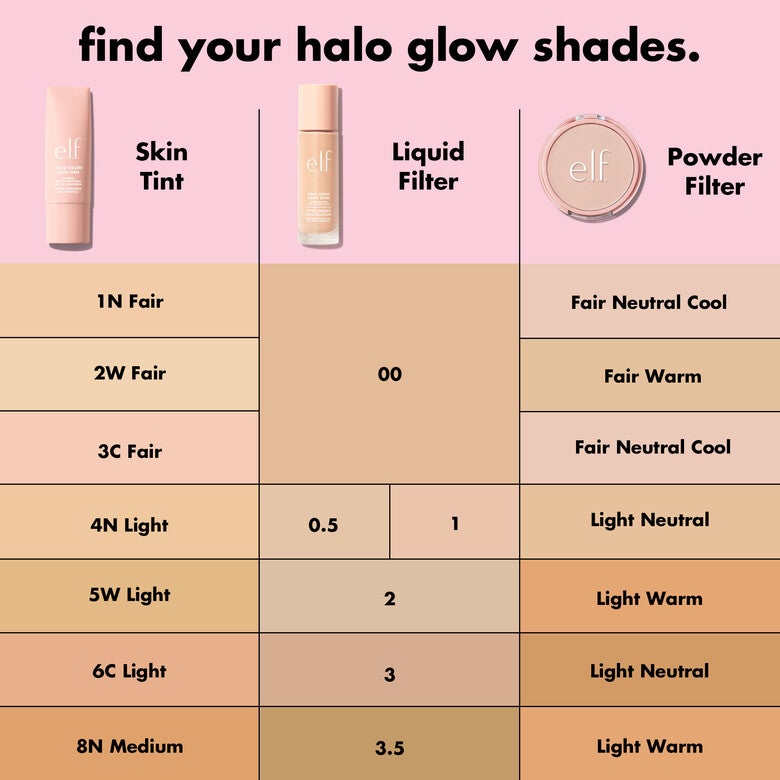 e.l.f - Halo Glow Liquid Filter - réf 0,5 fair