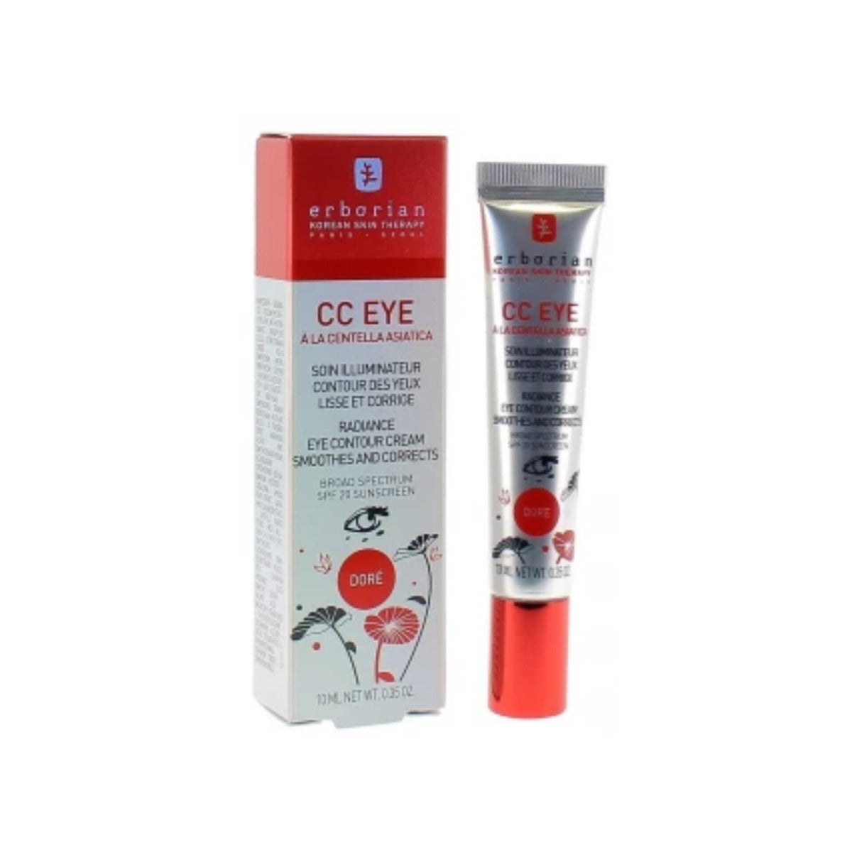 ERBORIAN - CC Eye à la Centella Asiatica - Soin illuminateur contour des yeux - Doré 10ml