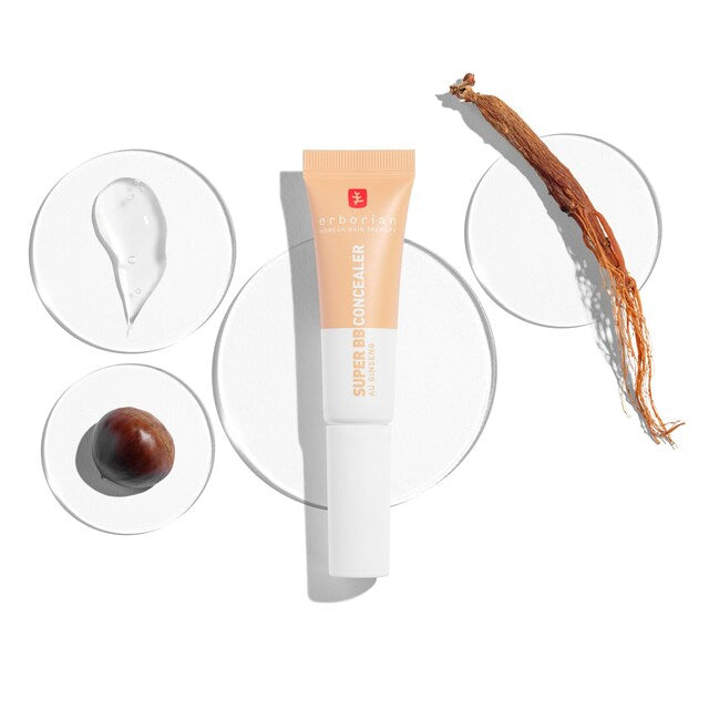 ERBORIAN -Super BB Concealer – Anticernes haute couvrance + soin efficace- Ref : Doré