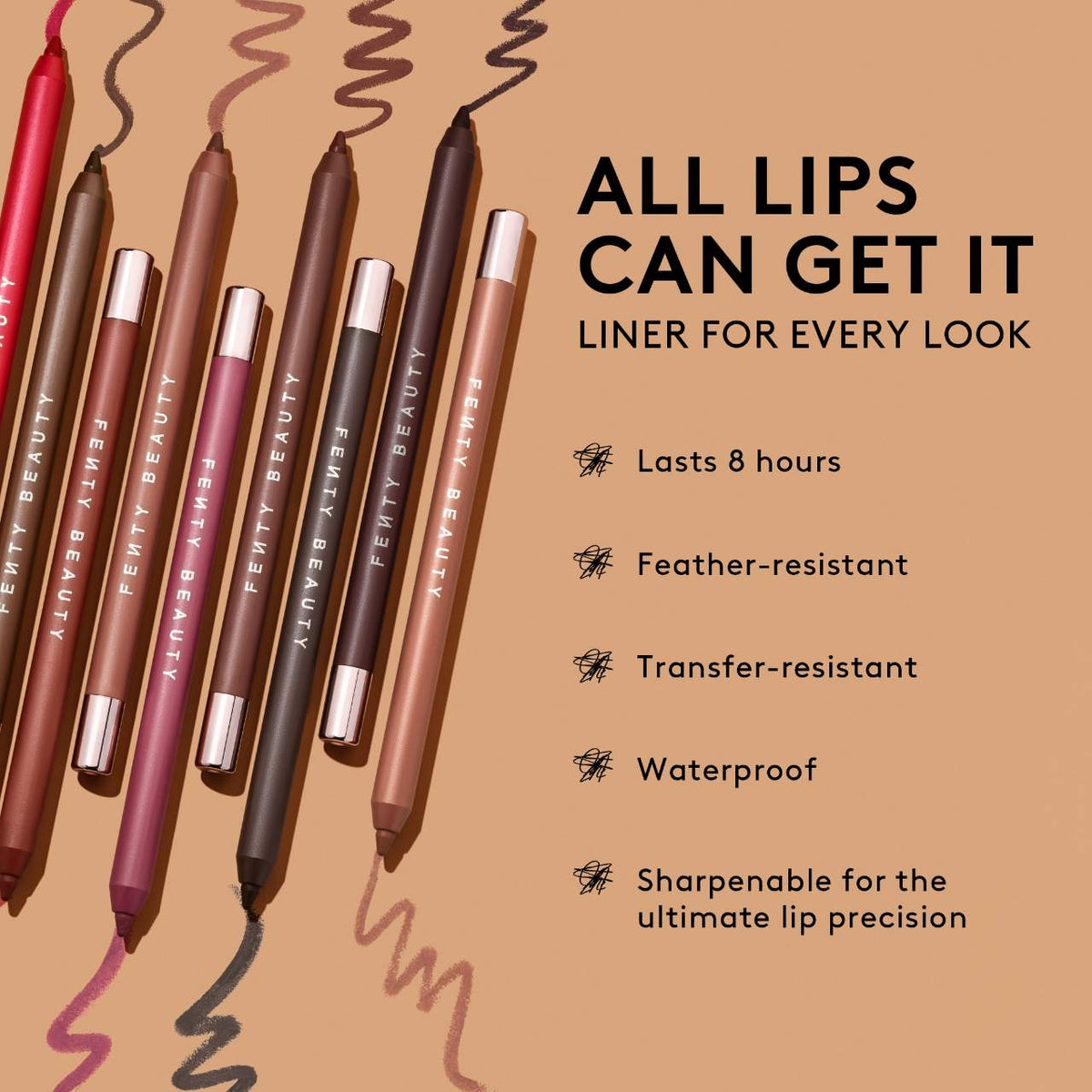 FENTY Beauty - Trace'd Out Longwear Waterproof Pencil Lip Liner- 09 Coal Blooded