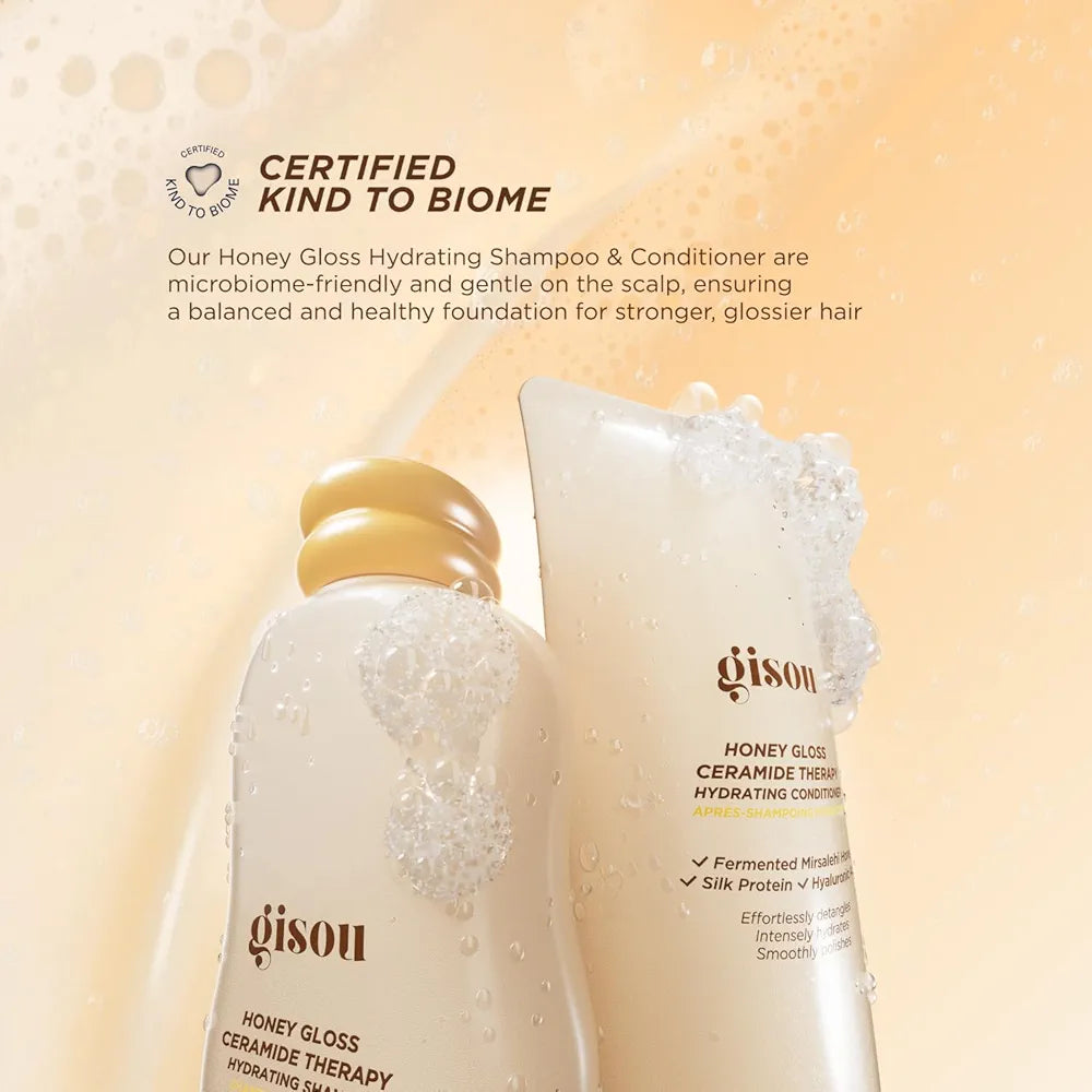 GISOU - DUO Honey Gloss Ceramide Cleanse Shampoo 250ml + Conditioner 200ml