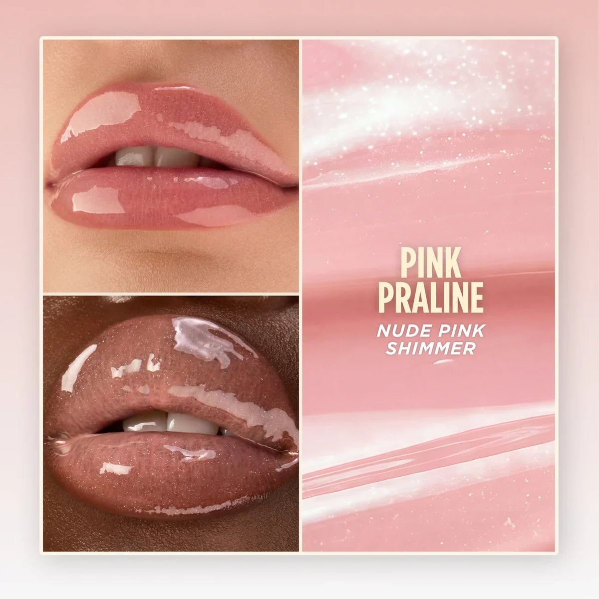 GISOU - Honey Infused Lip Oil - réf Pink Praline