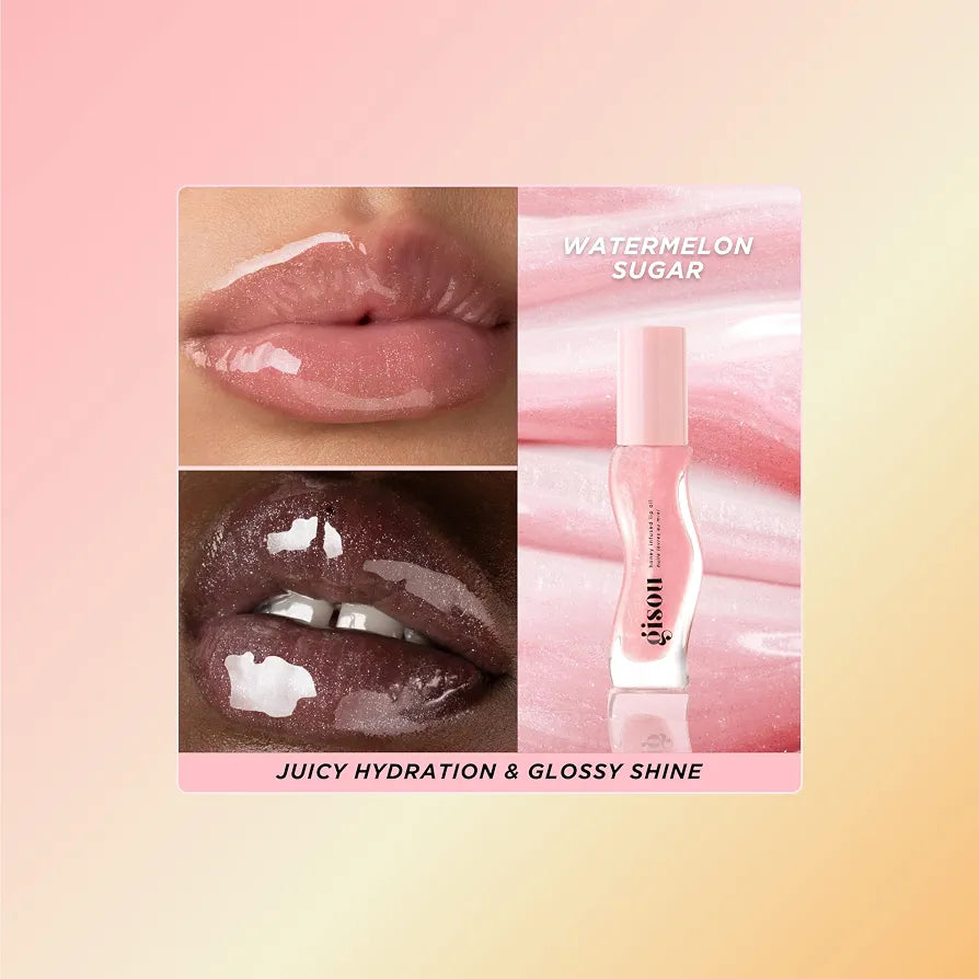 GISOU - Honey Infused Lip Oil - réf Watermelon Sugar