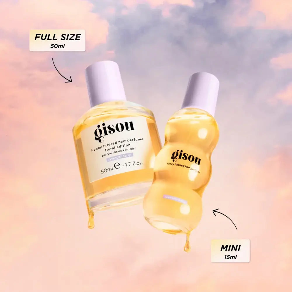 GISOU - MINI Honey Infused Hair Perfume Floral Edition - réf Lavender Berry 15ml KIT
