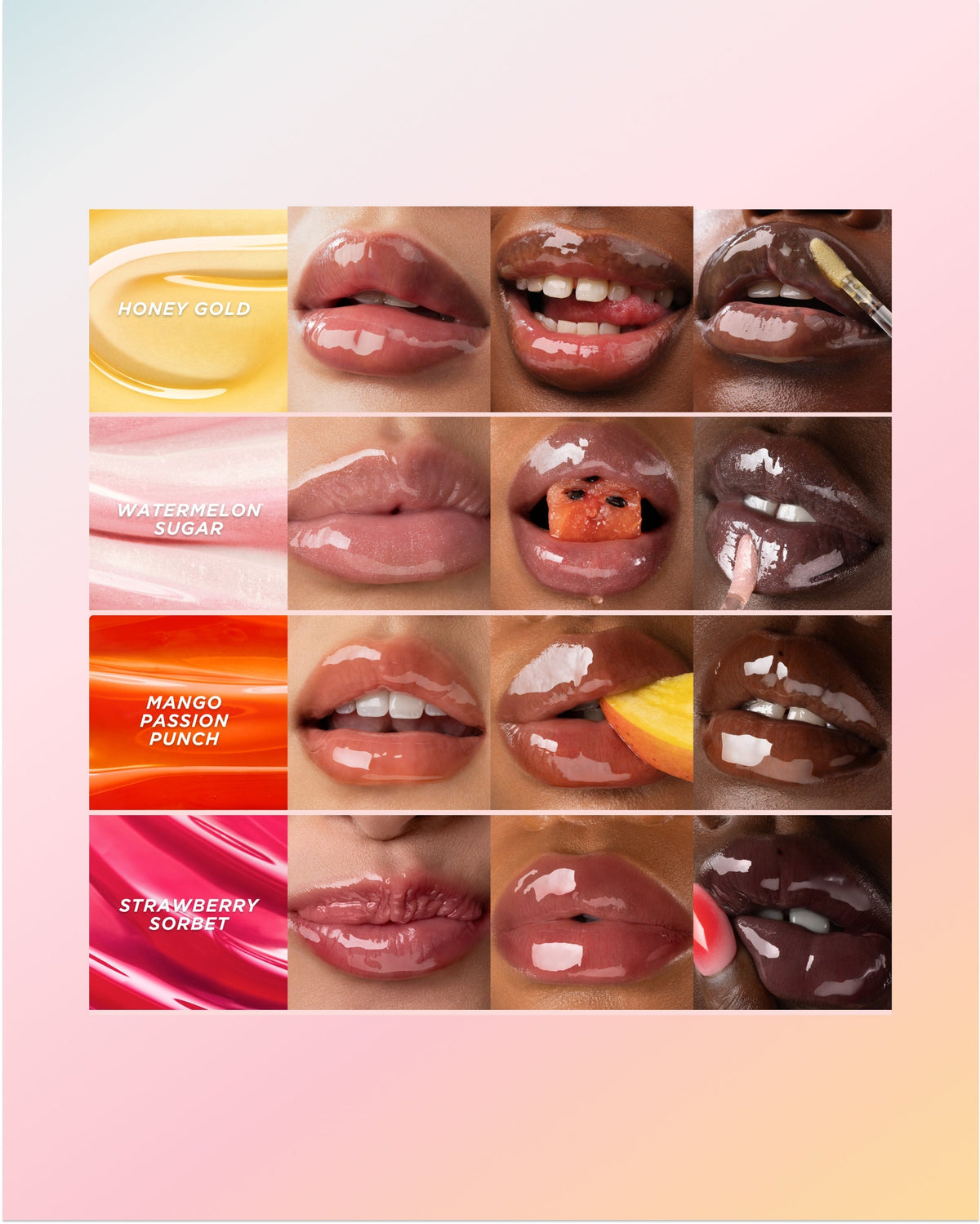 GISOU - Nouvelle Formule - Honey Infused Lip Oil - Huile A Lèvres au Miel - réf Honey Gold 8ml