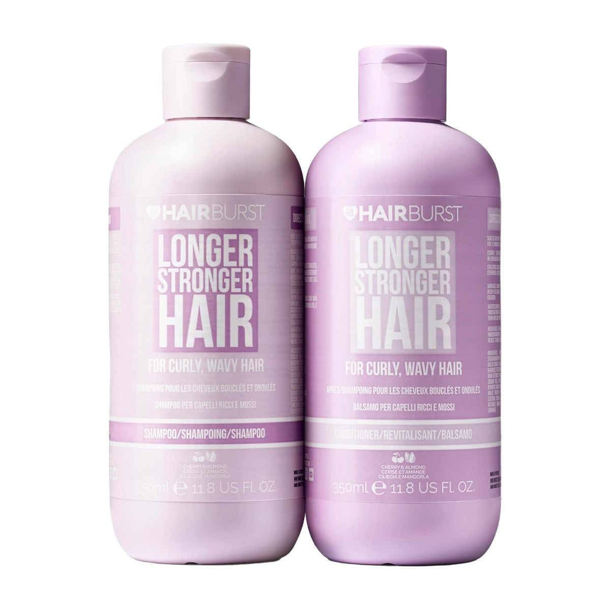 HAIRBURST - Shampoing + Conditioner Pour Cheveux Bouclés et Ondulés - 2x350ml