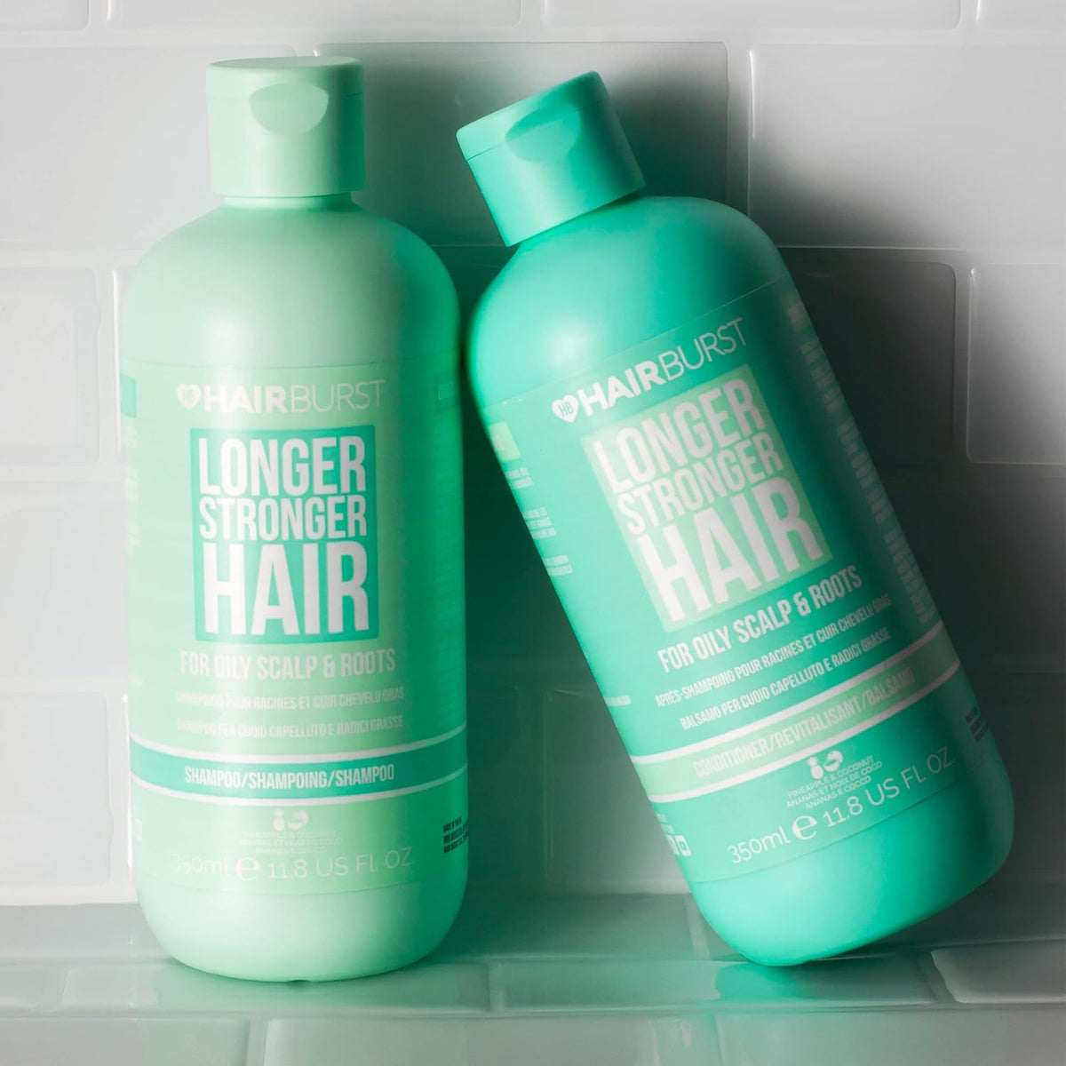HAIRBURST - Shampoing + Conditoner Pour Cheveux Gras - 2x350ml