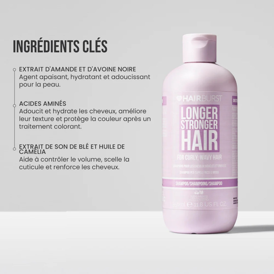 HAIRBURST - Shampoing Pour Cheveux Bouclés et Ondulés - 350ml