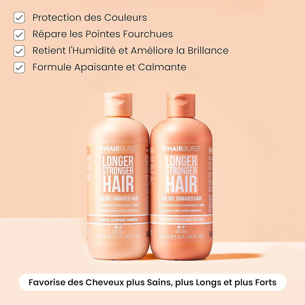 HAIRBURST - Shampoing Pour Cheveux Secs et Abîmés - 350ml
