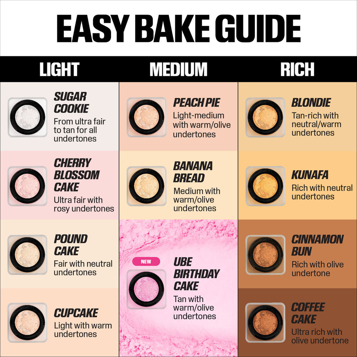 HUDA BEAUTY - Easy Bake Loose Baking & Setting Powder Ube Birthday Cake