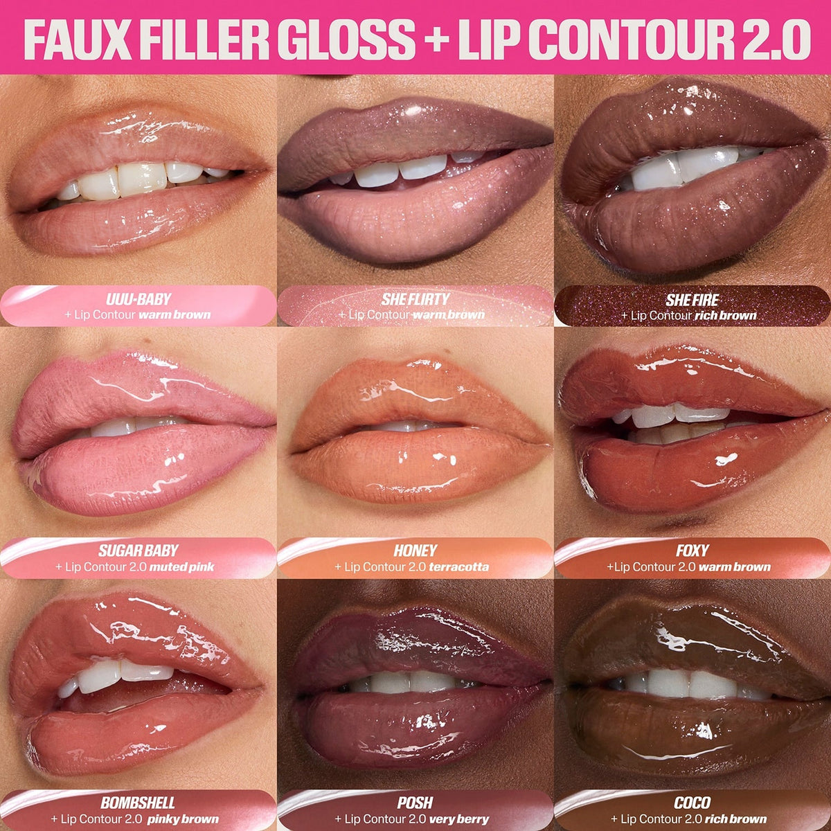 HUDA BEAUTY - Faux Filler - Gloss Haute Brillance - réf LightCealer (3,9 ml)