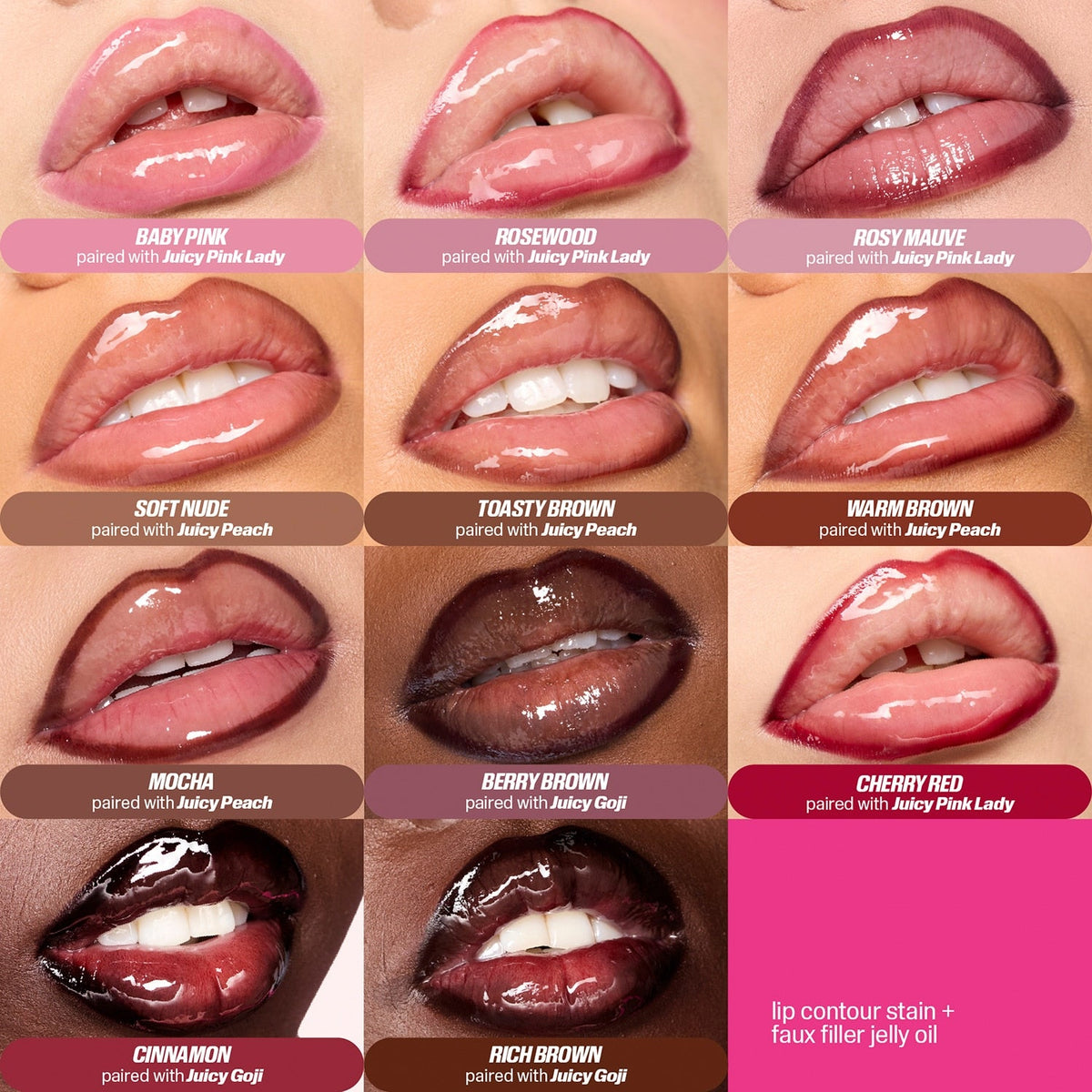HUDA BEAUTY - Lip Contour Lip Stain - réf Mocha (1 ml)
