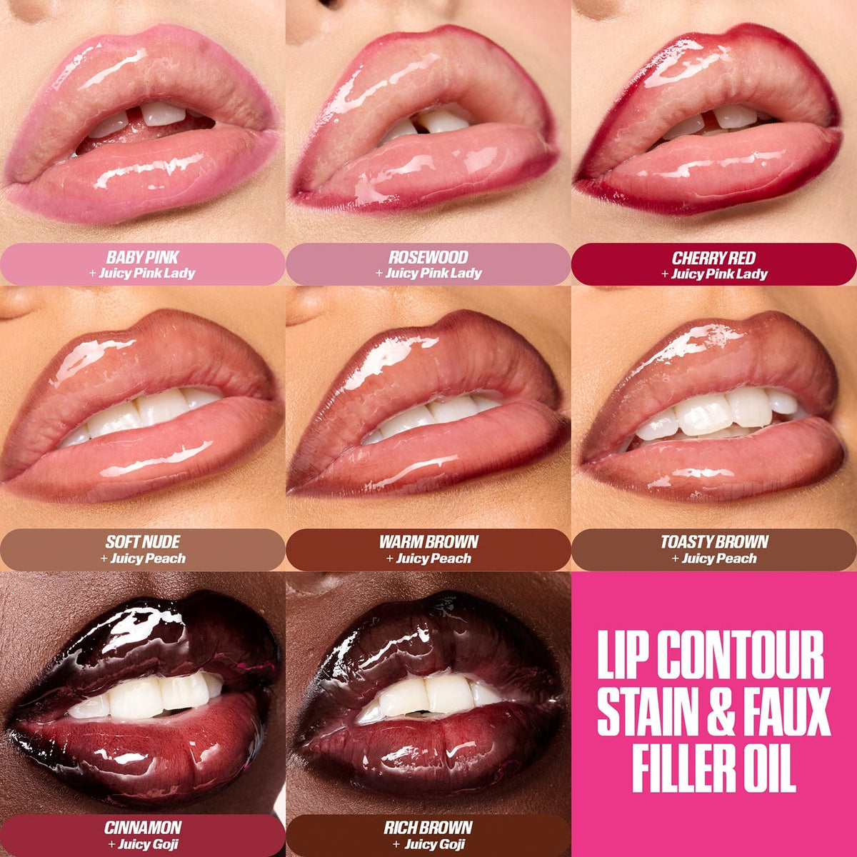HUDA BEAUTY - Lip Contour Lip Stain - réf Soft Nude