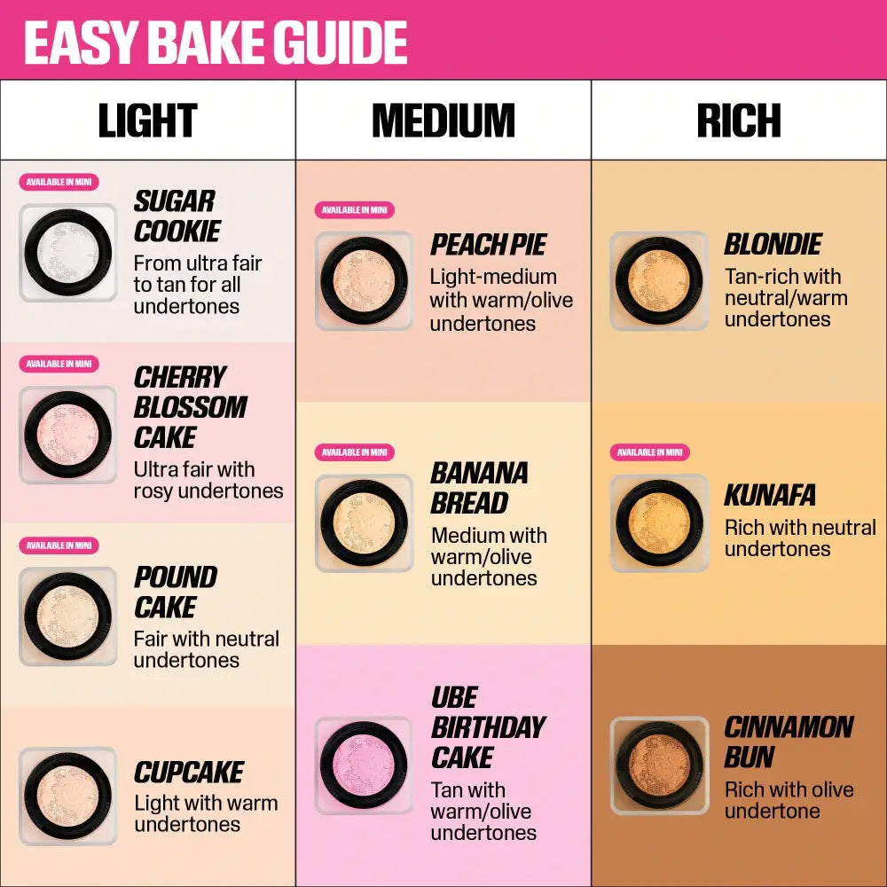HUDA BEAUTY - MINI LOOSE POWDER - Cherry Blossom Cake Powder Highlighter