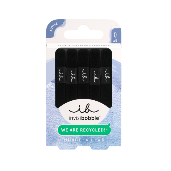 INVISIBOBBLE - HAIR TIE BLACK - EARTH (5pcs)