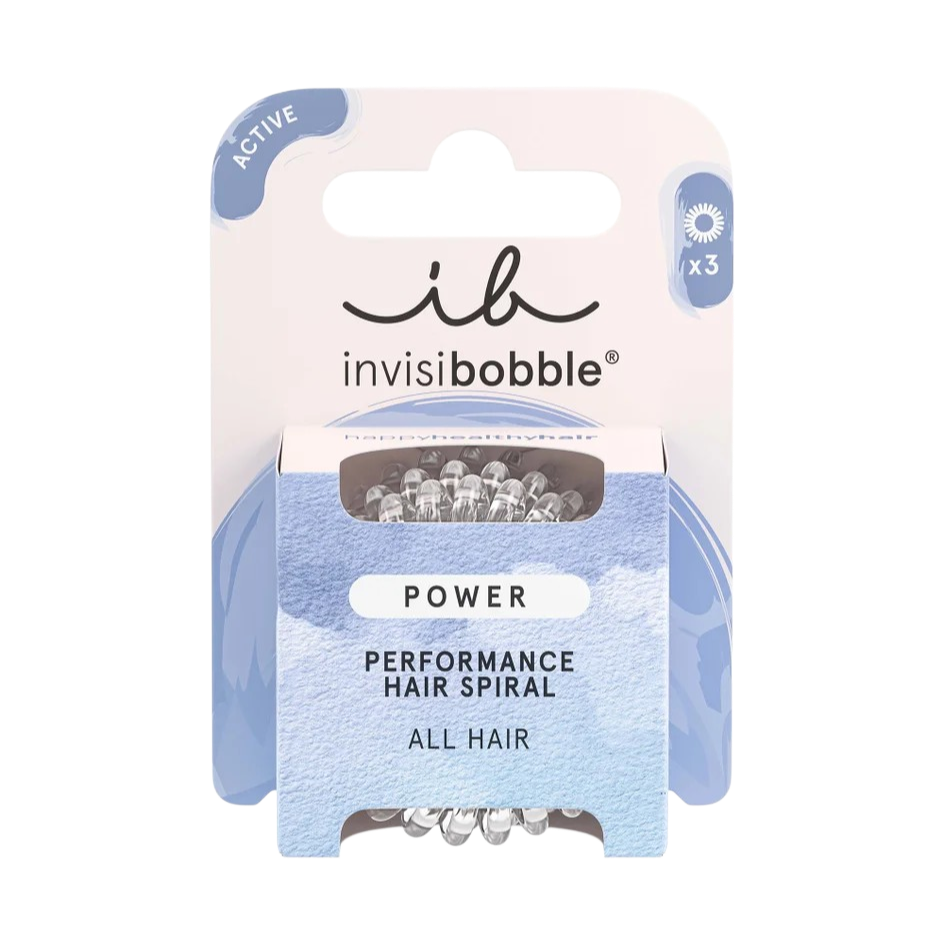 INVISIBOBBLE - Power Performance Hair Spiral - réf Clear Cristal ( 3pcs )