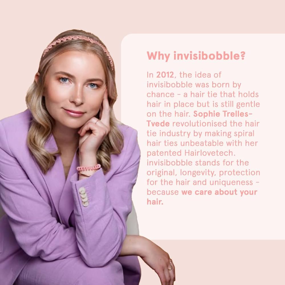 INVISIBOBBLE - Spirale à Cheuveux Élégante Slim - Crystal Clear ( 3pcs )