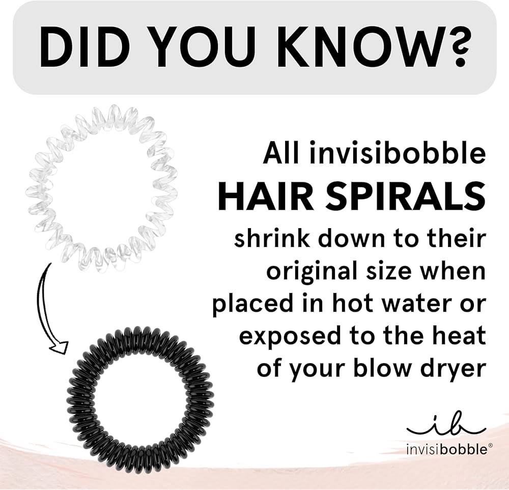 INVISIBOBBLE - Spirale à Cheuveux Élégante Slim - Crystal Clear ( 3pcs )