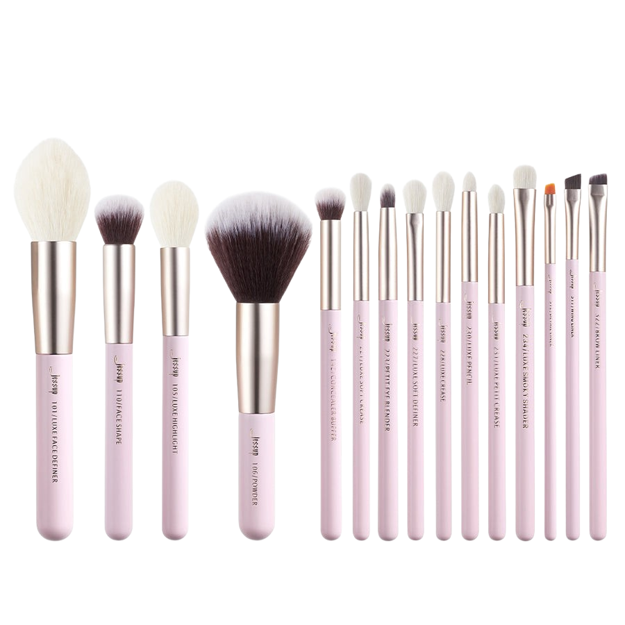 JESSUP - 15pcs Blushing Bride/Golden Brush kit Premium
