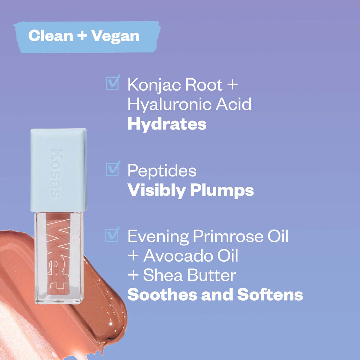 KOSAS - Wet Lip Oil - réf Fruitjuice