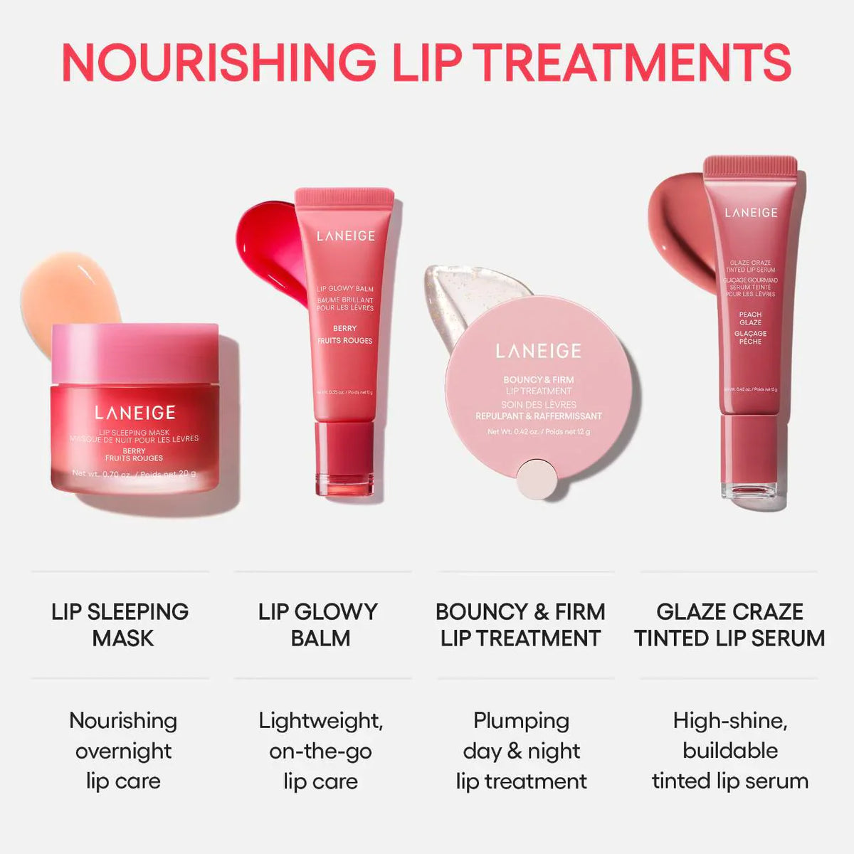 LANEIGE - Glaze Craze Tinted Lip Serum - réf Strawberry Sprinkles