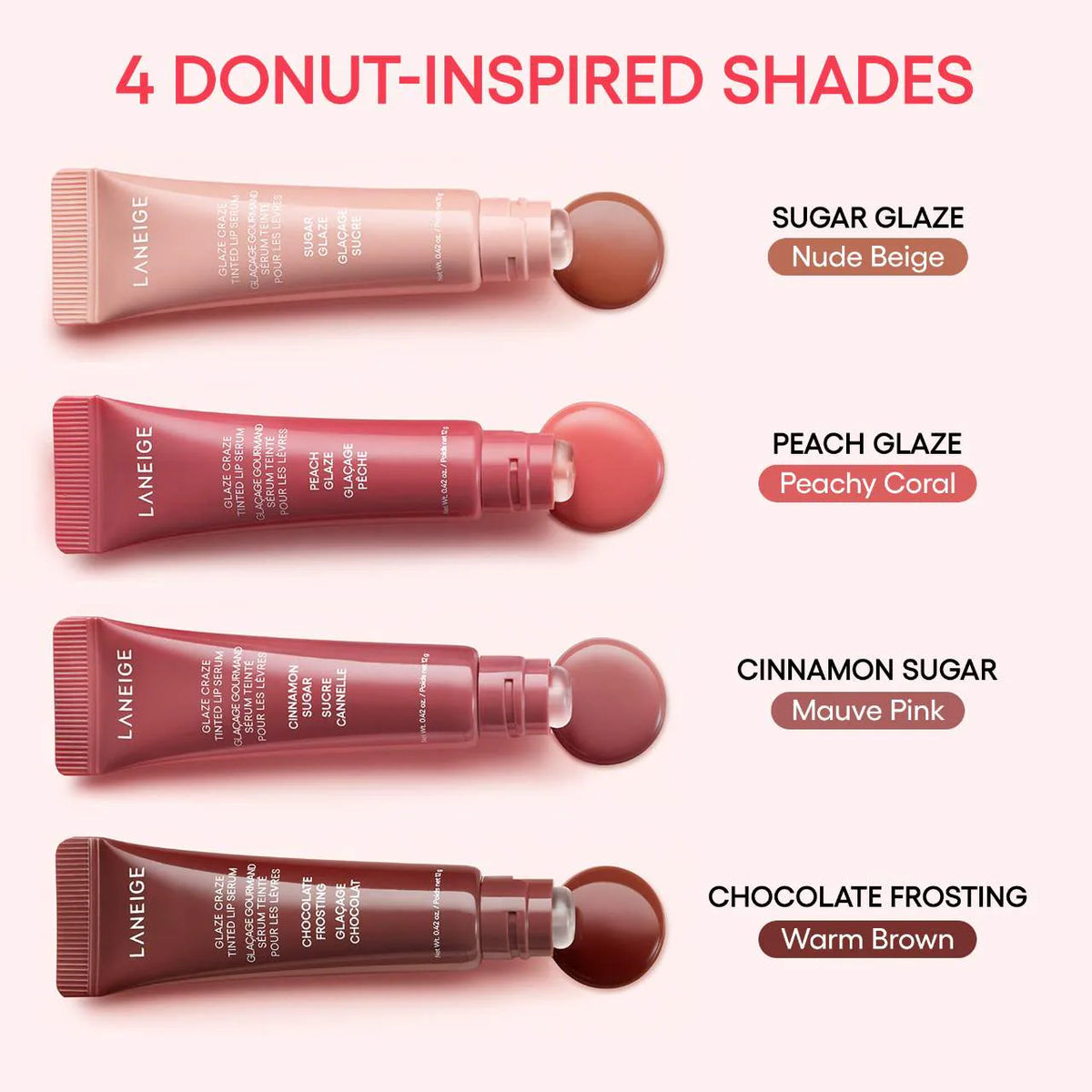 LANEIGE - Glaze Craze Tinted Lip Serum - réf Sugar Glaze