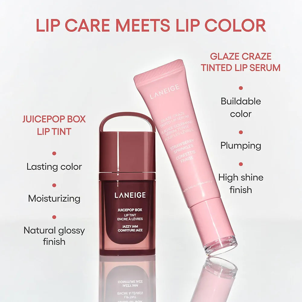 LANEIGE - JuicePop Box Lip Tint - Encre à Lèvres Hydratante - réf Disco Coral