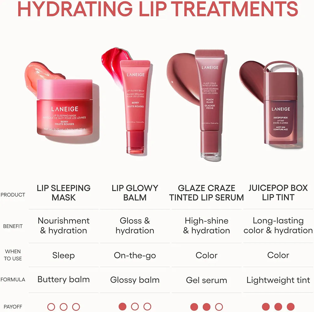LANEIGE - JuicePop Box Lip Tint - Encre à Lèvres Hydratante - réf Disco Coral