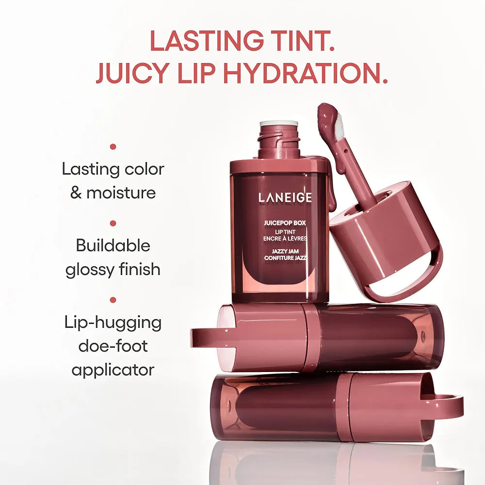 LANEIGE - JuicePop Box Lip Tint - Encre à Lèvres Hydratante - réf Electro Berry