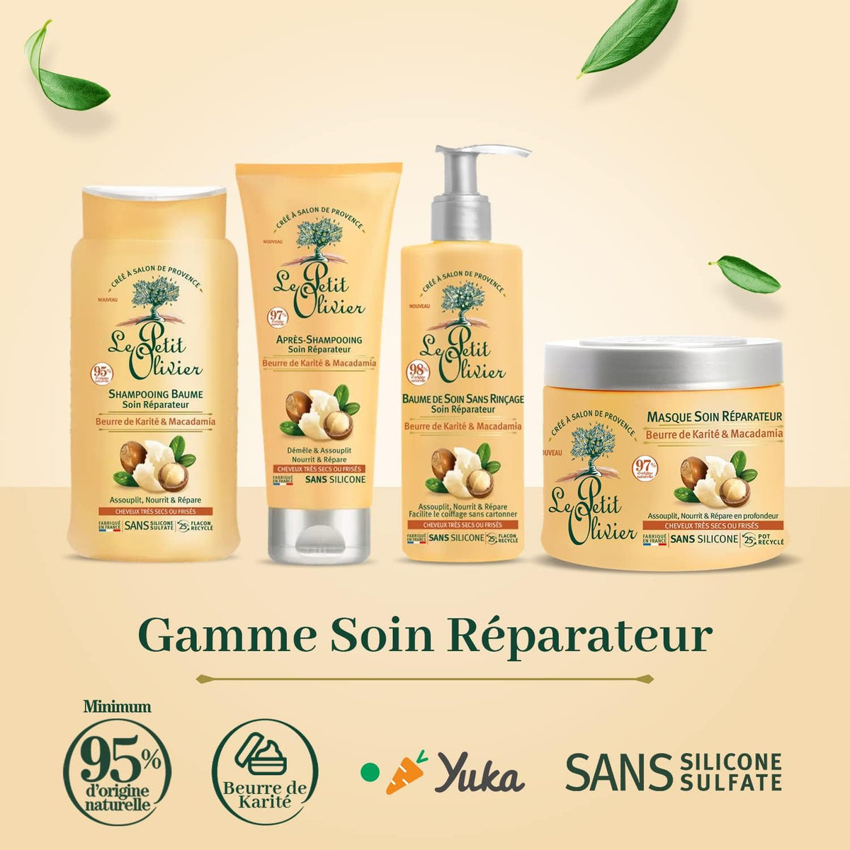 LE PETIT OLIVIER - Après-Shampooing Beurre de Karité et Macadamia - 200ml