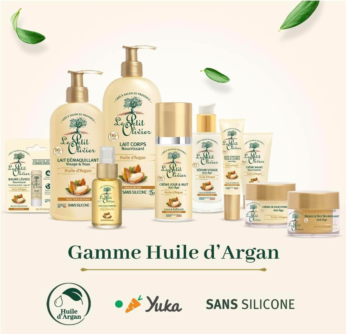 LE PETIT OLIVIER - Crème de Jour et Nuit Anti-âge Huile d'Argan Bio - 50ml
