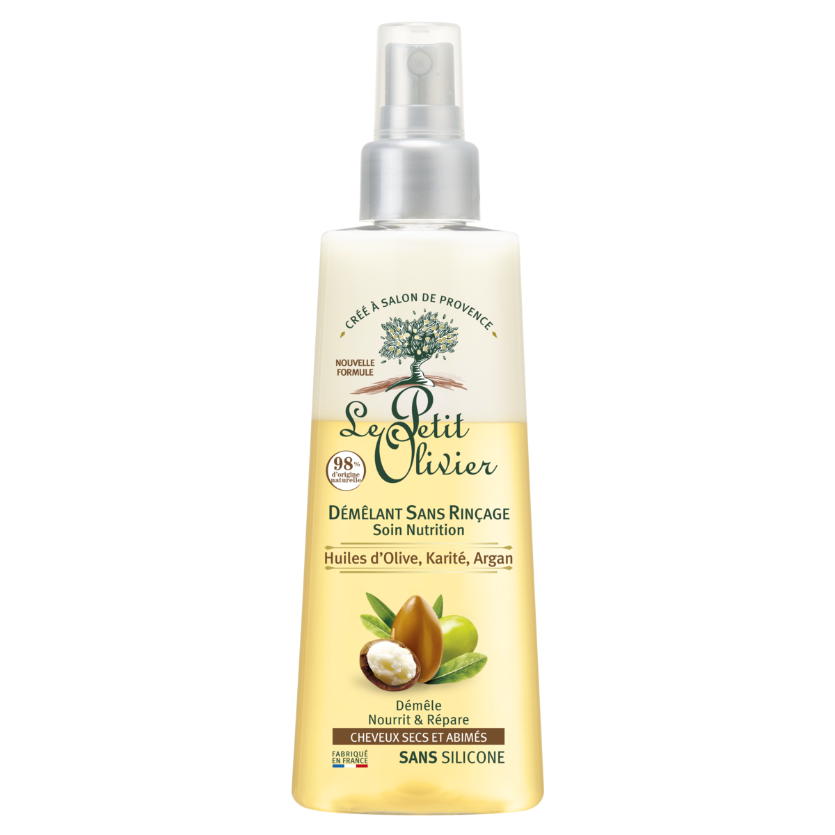 LE PETIT OLIVIER - Démêlant Sans Rinçage Nutrition Huiles d'olives Karité et Argan - 150ml