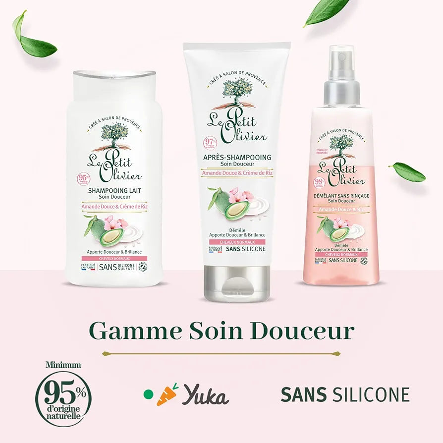 LE PETIT OLIVIER - Shampoing Lait Soin Douceur Amande Douce Et Crème De Riz - 250ml