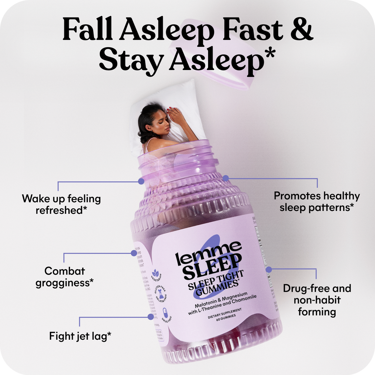LEMME - SLEEP GUMMIES- Sleep Tight Gummies- 60