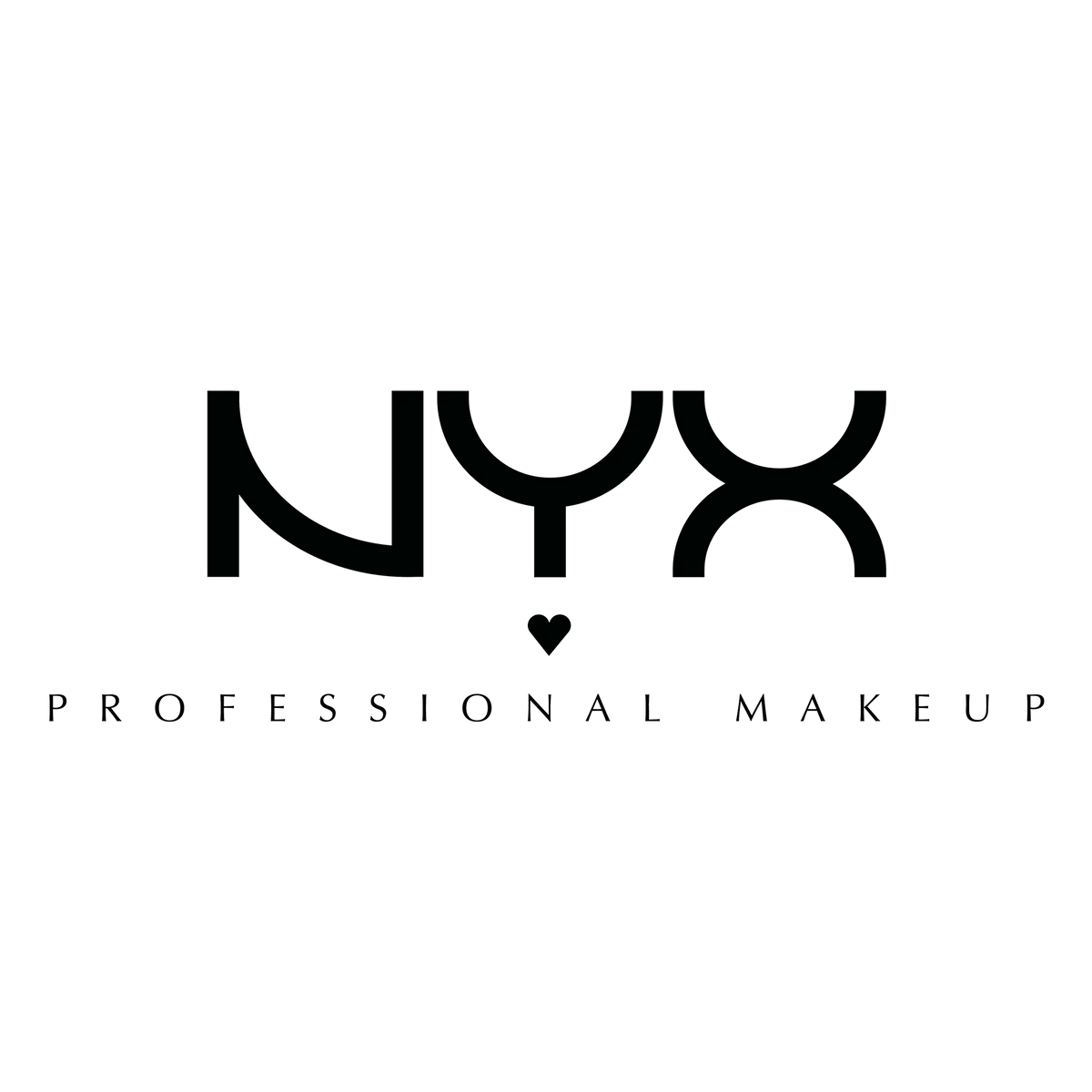 L’image affiche un logo sombre et léger pour l’nyx cosmetics.