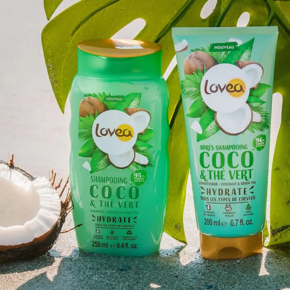 LOVEA - Duo Shampooing et Après Shampoing Coco & Thé Vert - Tous types de cheveux - 250ml primer