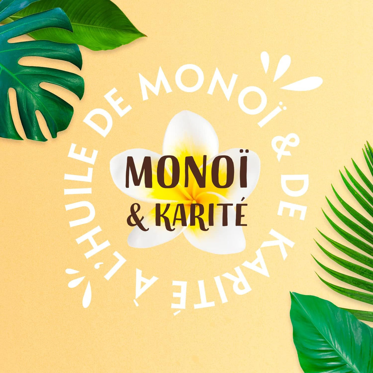 LOVEA - Shampooing Monoi, Karité & Shea - Cheveux Secs et Abîmés - 250ml