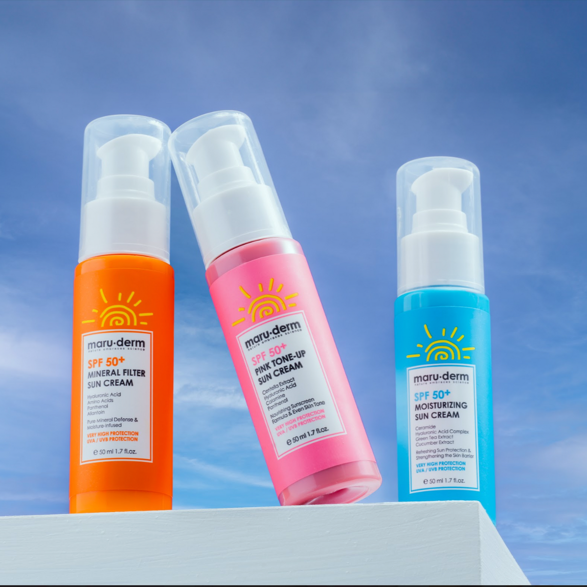 MARUDERM - Crème Solaire SPF 50+ à la Vitamine C - 50ml